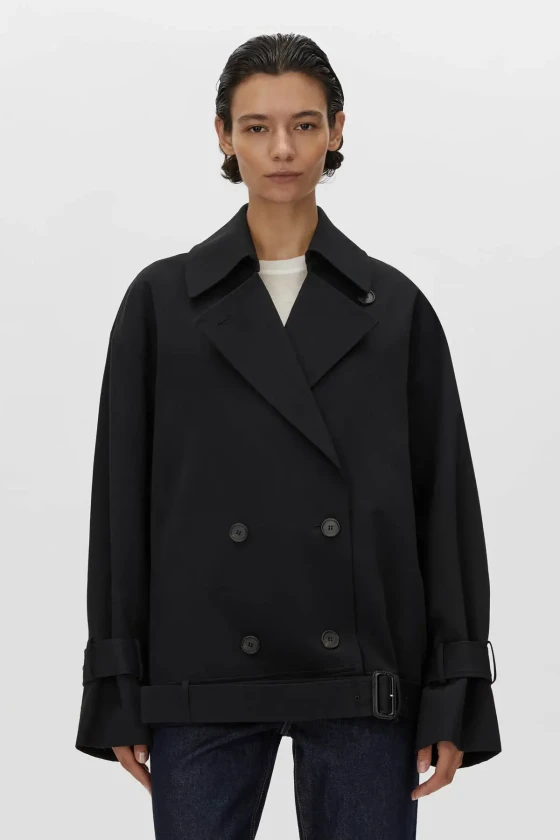 Camilla & Marc short black trench