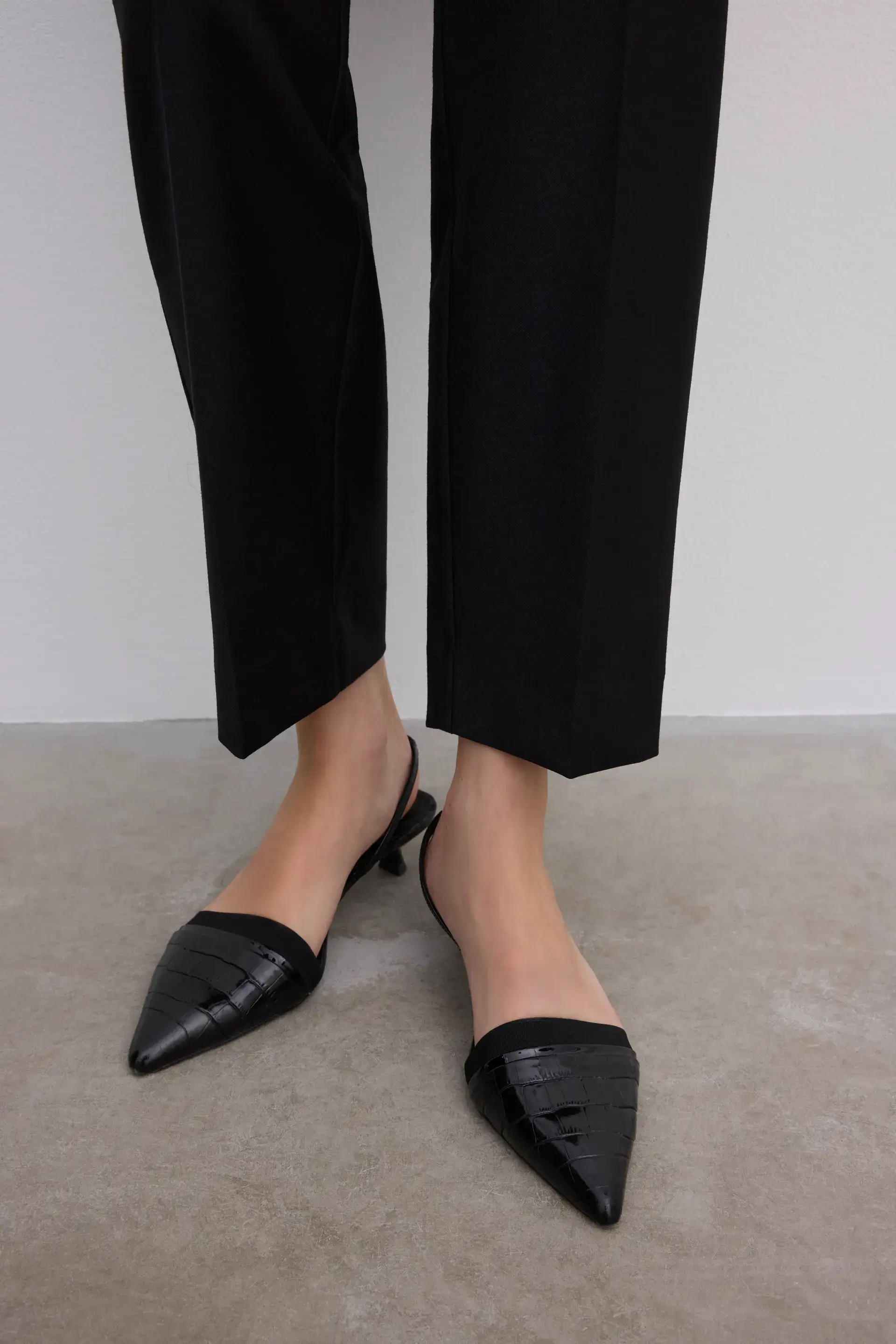 Dagmar black slingback heels