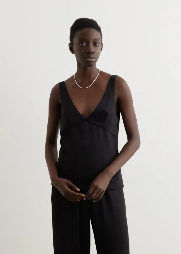 Esse Studios black silk top