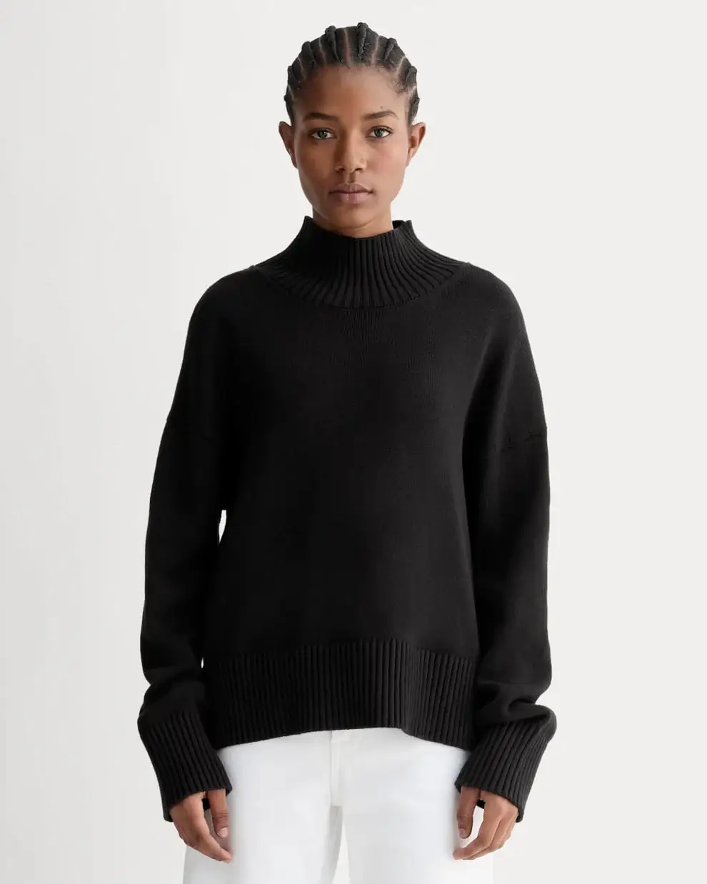 Everlane black turtleneck jumper