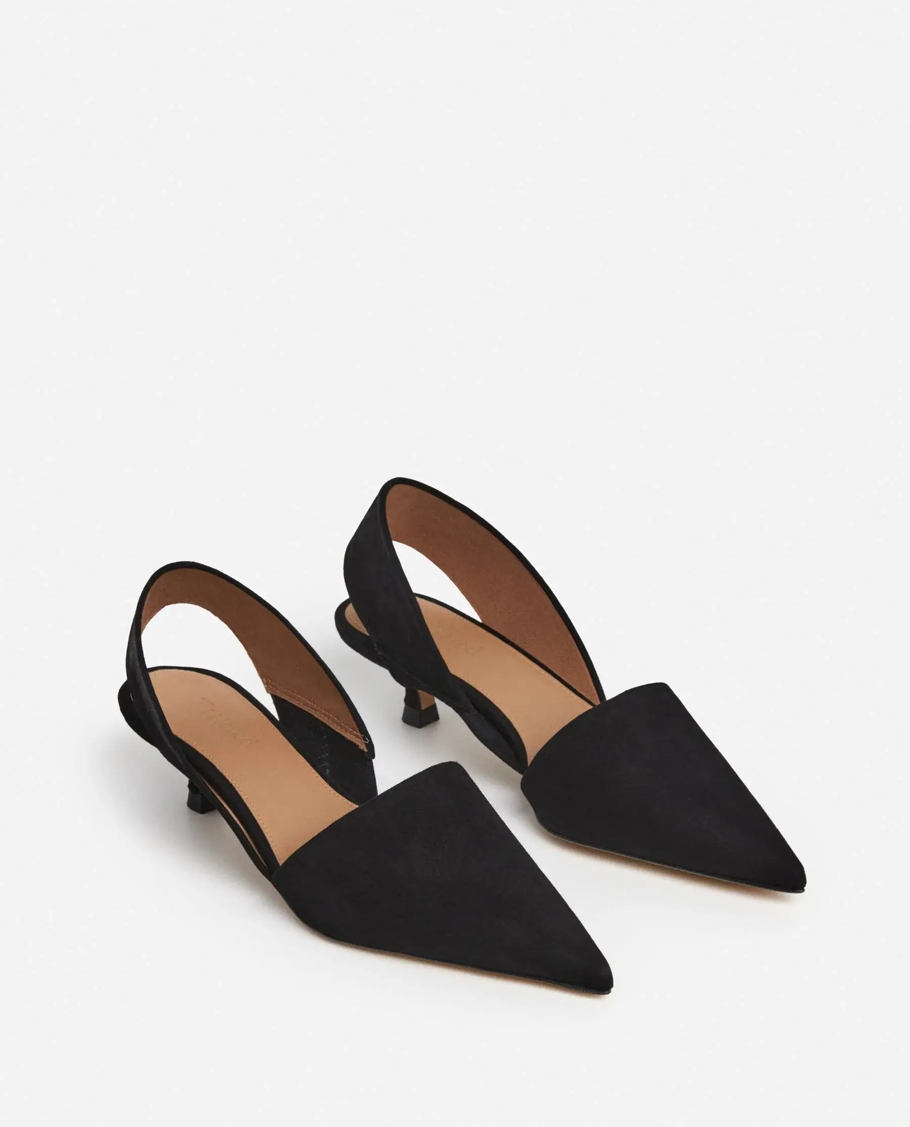 Flattered suede ninni slingback heels