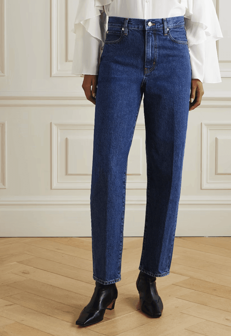 Frame The Neat high-rise straight-leg jeans