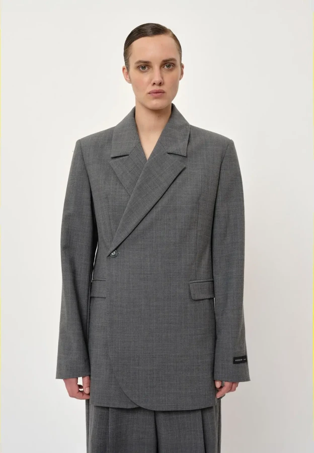 Herskind grey cross over blazer