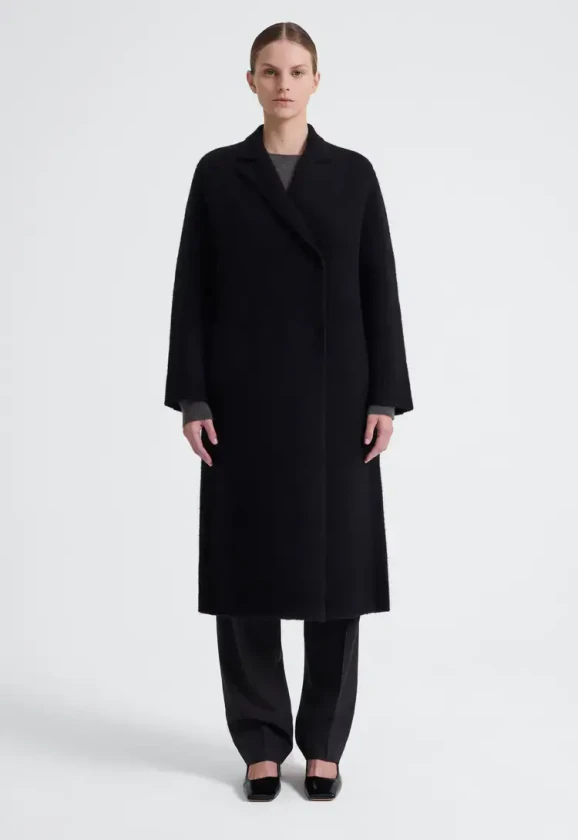Jack and Jack black maggio wool coat