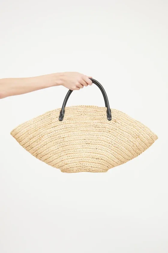 Jil Sander raffia basket bag