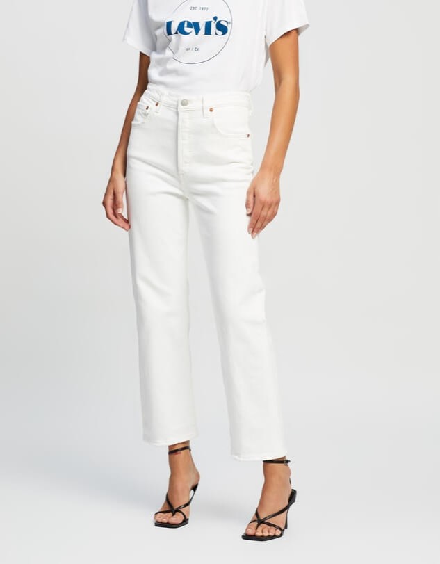 Levi's white jeans