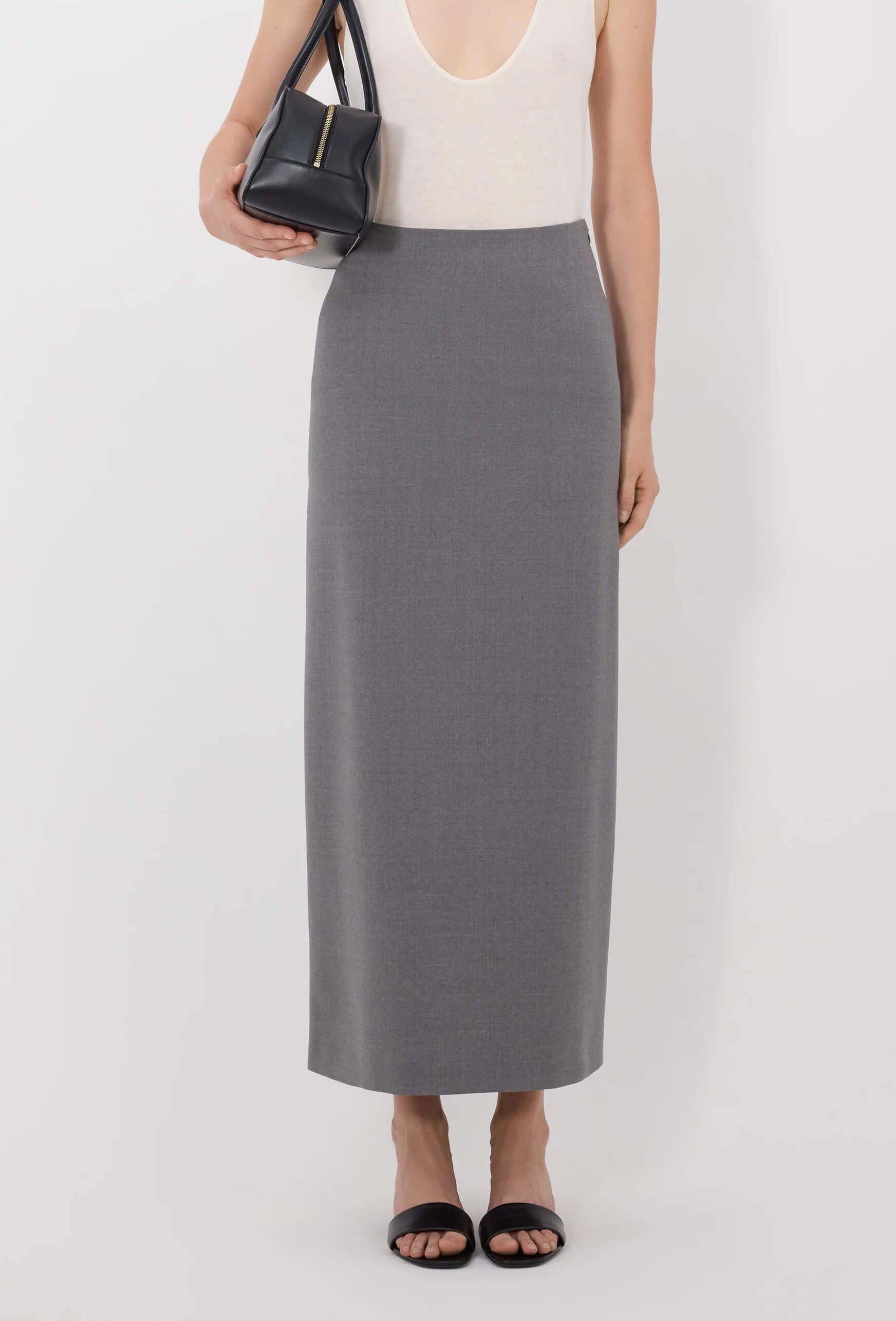 Loulou De Saison grey pencil skirt