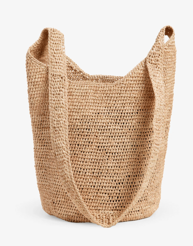 Madagascar raffia tote bag