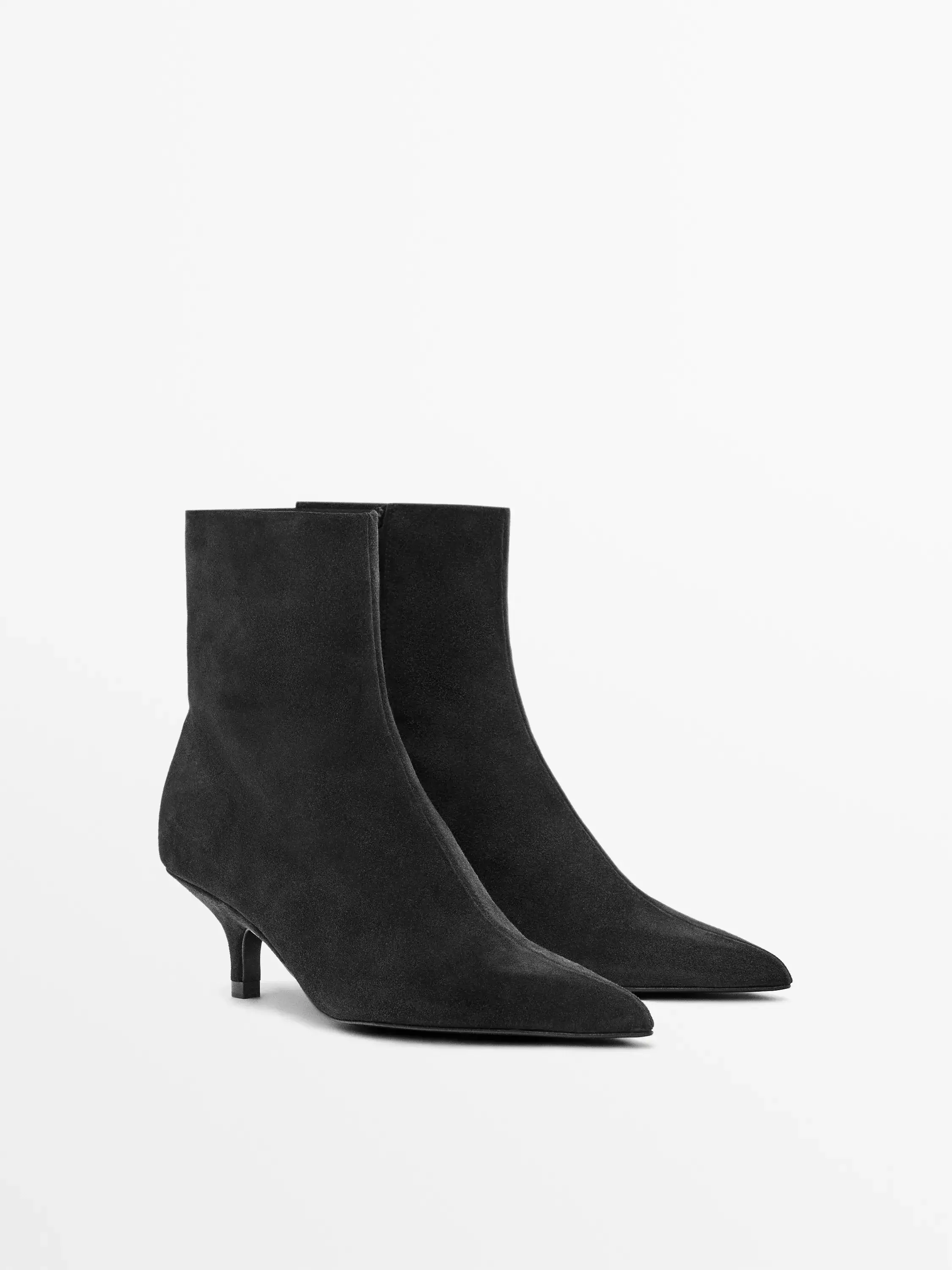 Massimo Dutti ankle boots black