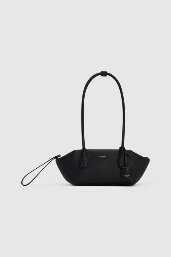 Oroton black baguette bag