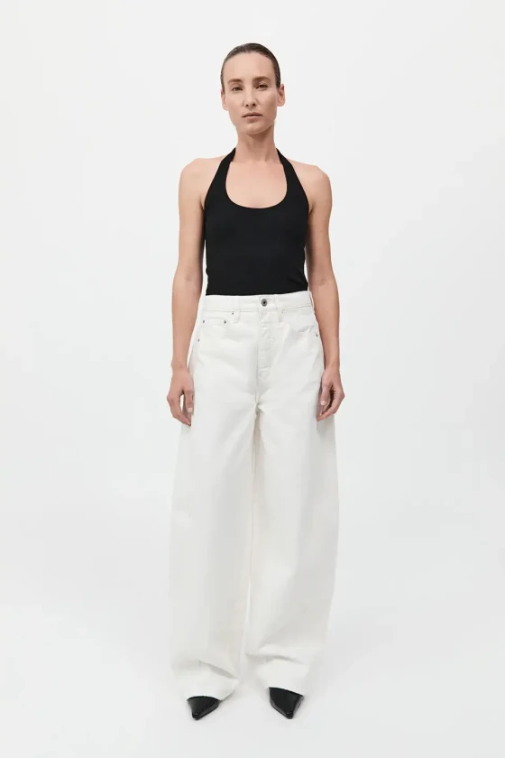 Outland Dneim white balloon jeans