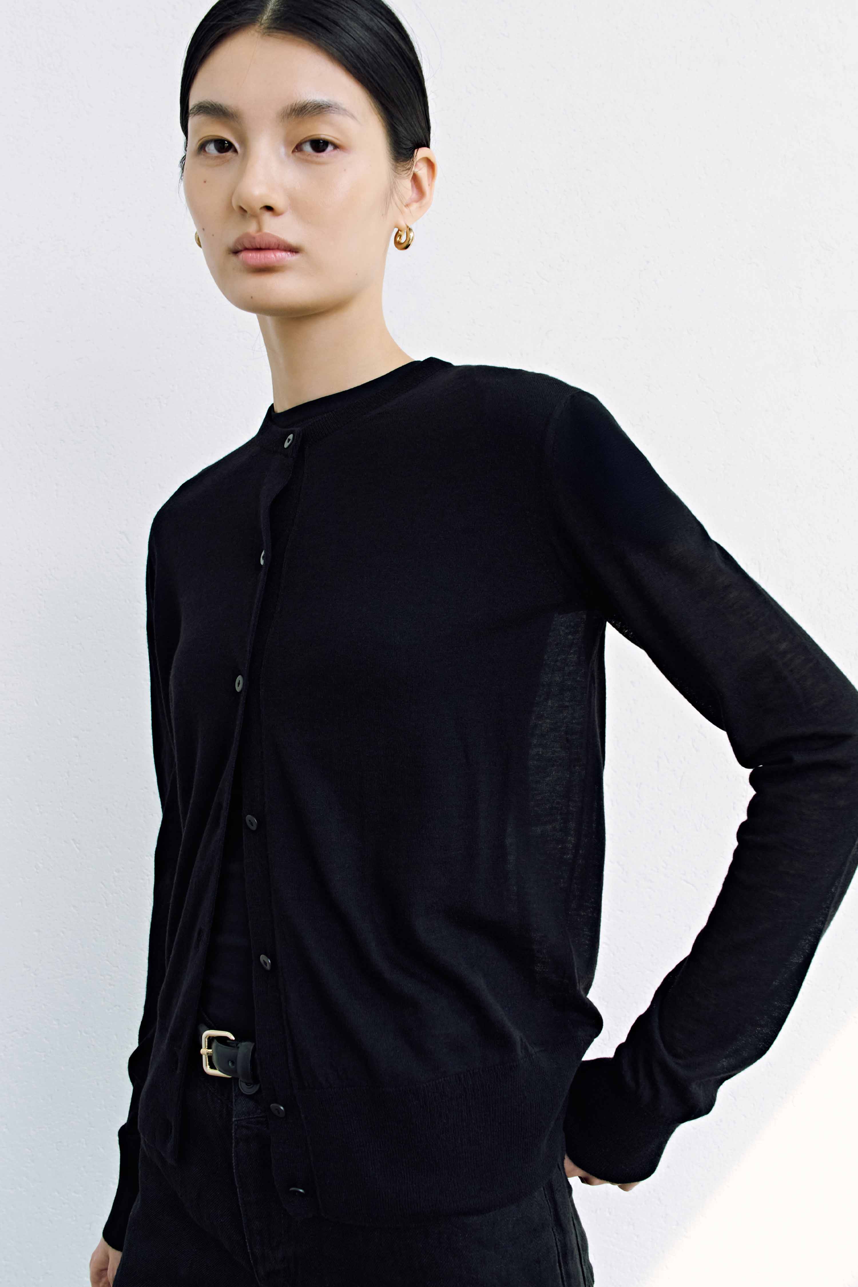 Pottery black cardigan