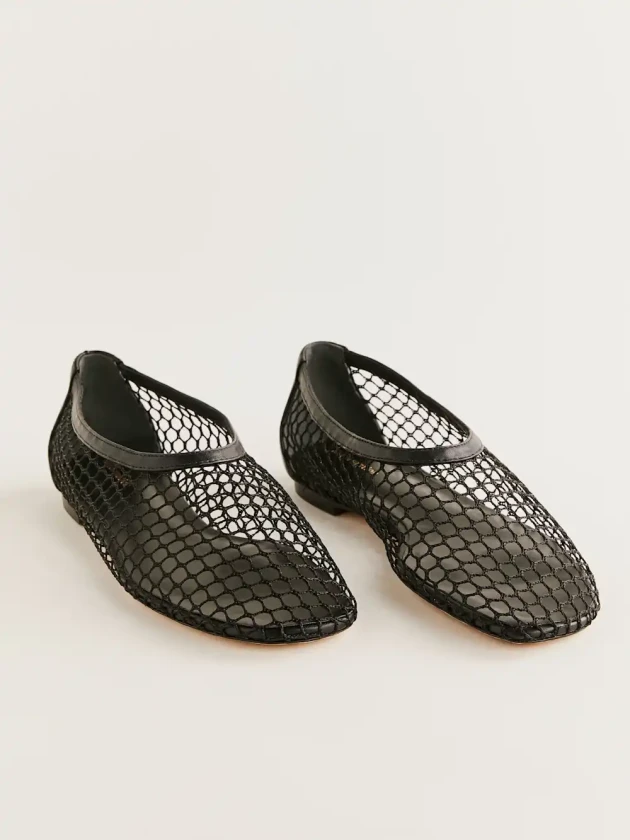 Reformation britt mesh ballet flats