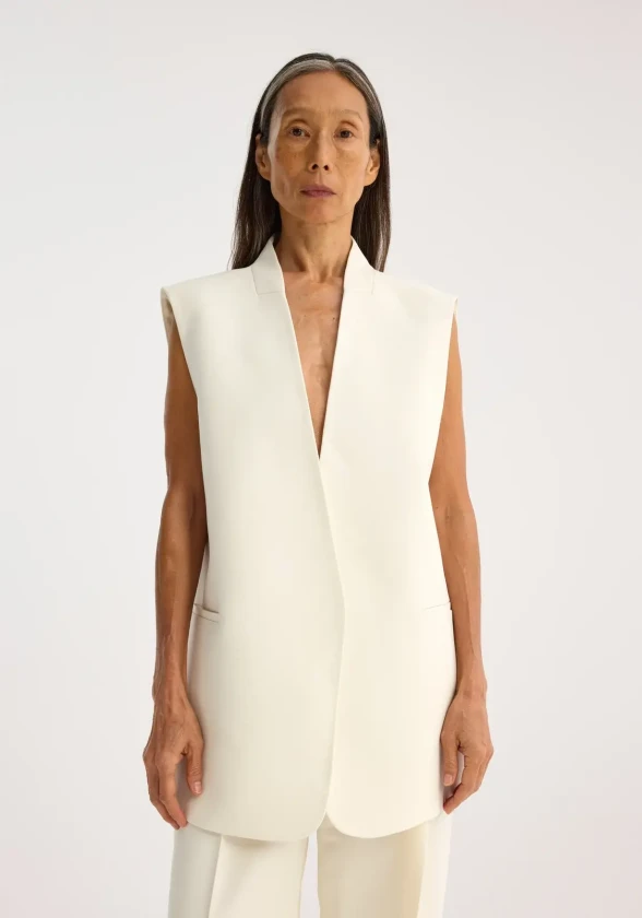 Rohe cream sleeveless blazer waistcoat                                                            