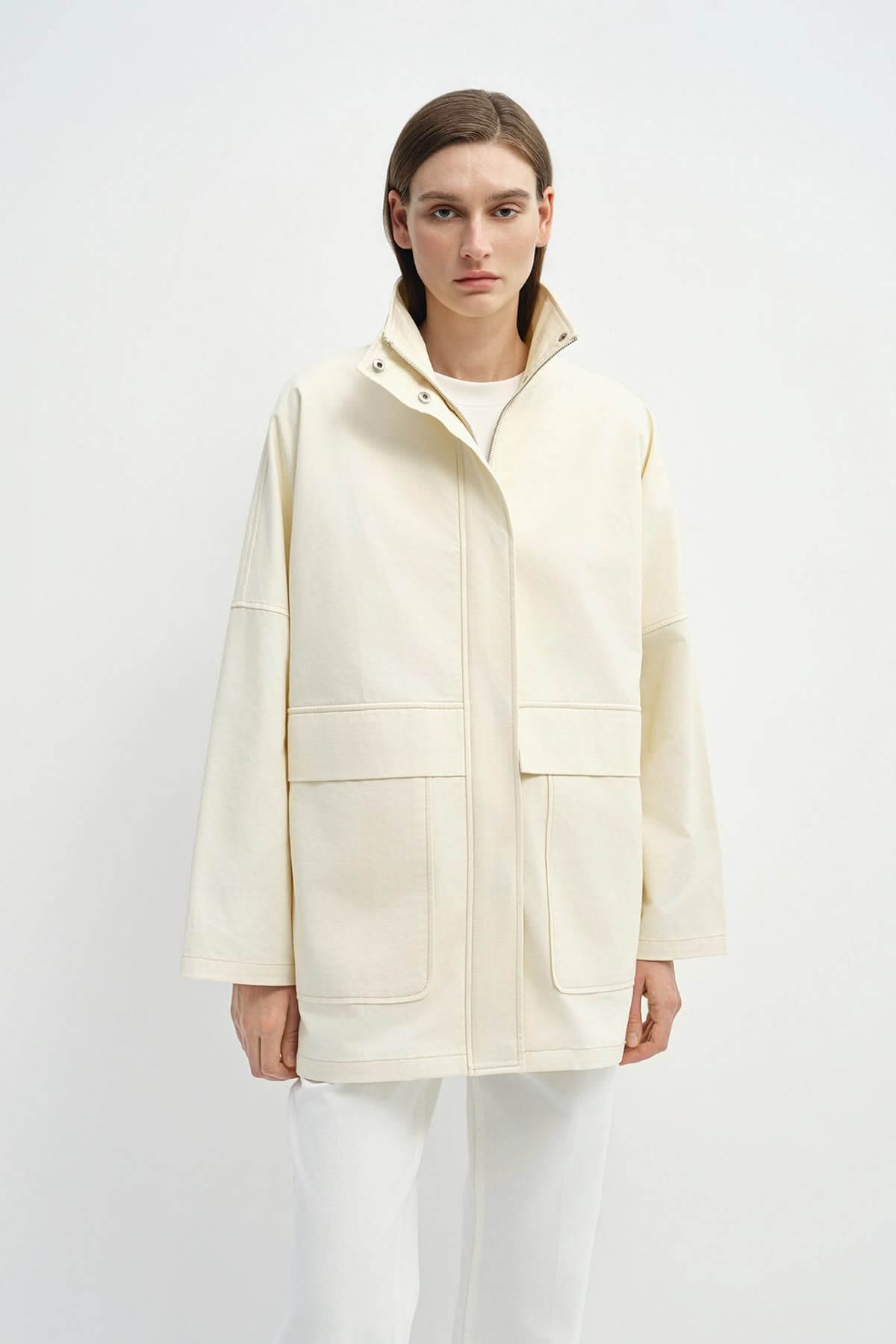 Rue Sophie Cherie Oversized cream jacket