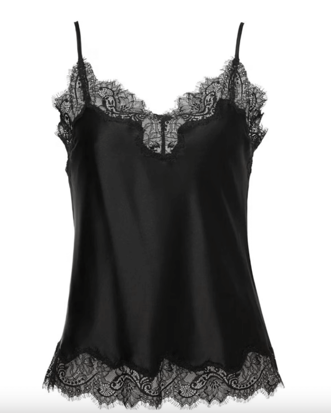 Sainted Sisters silk lace cami top