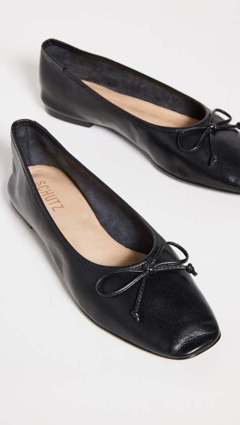 Schutz black ballet flats