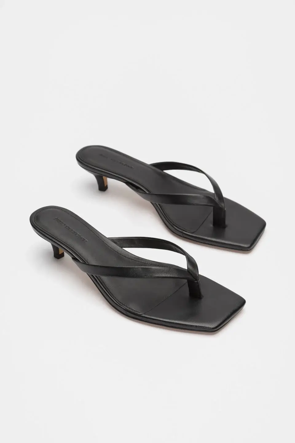 Seed Heritage black low heel sandals
