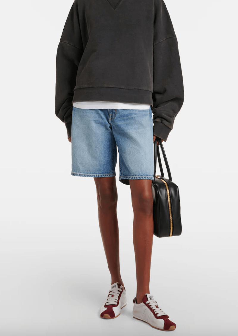 Slvrlake blue denim shorts