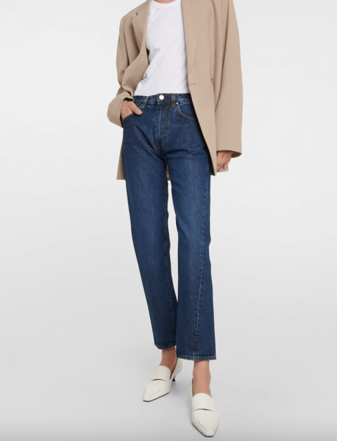 Toteme twisted seam straight leg jeans
