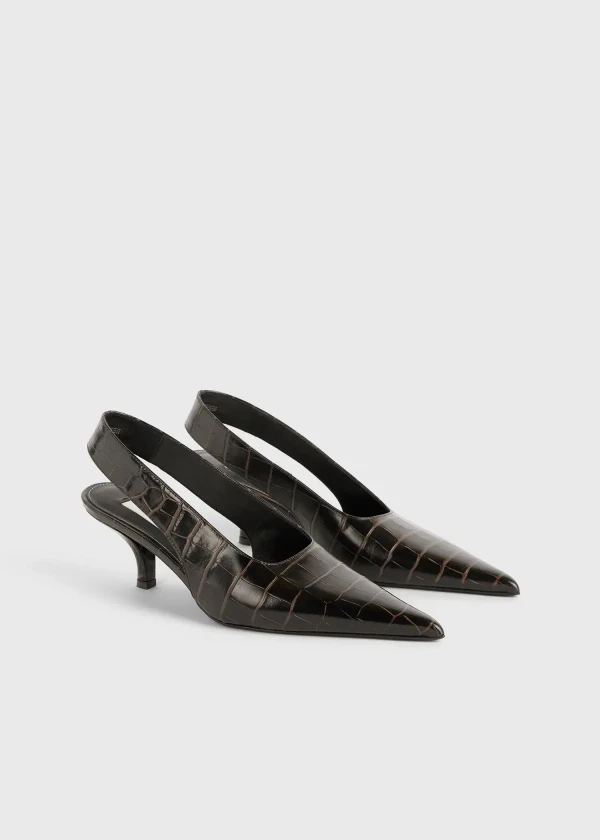 Toteme brown slingback heels