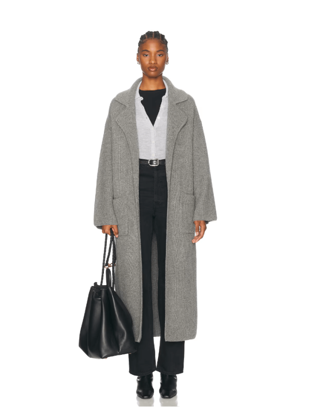 Toteme long grey cardigan