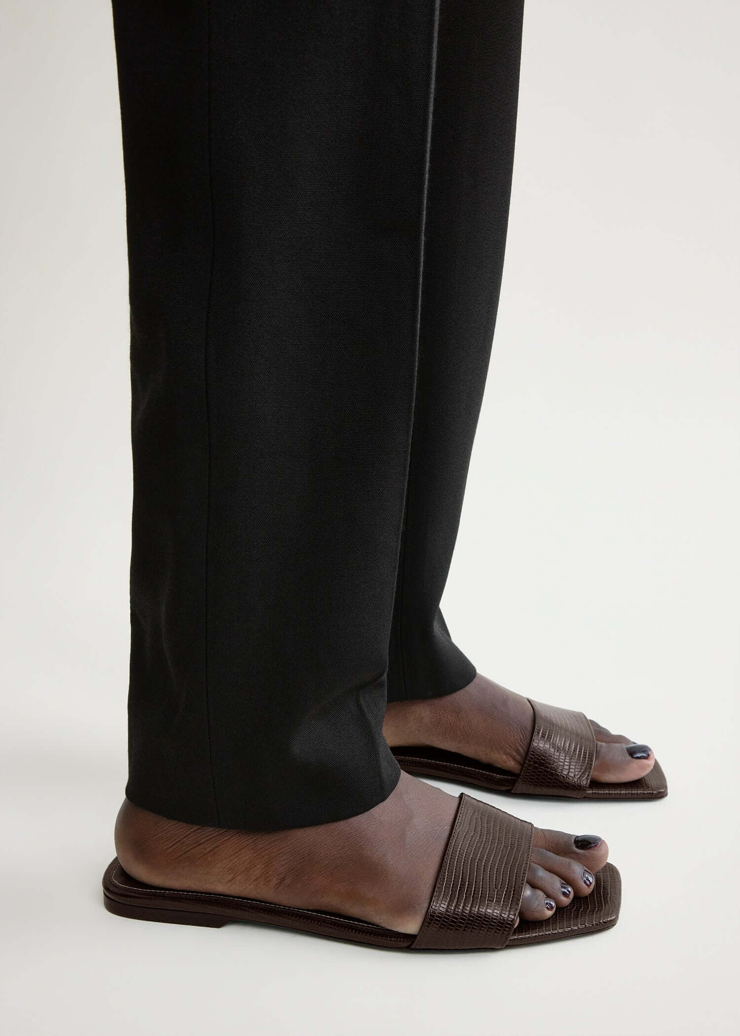 Toteme brown slide sandals