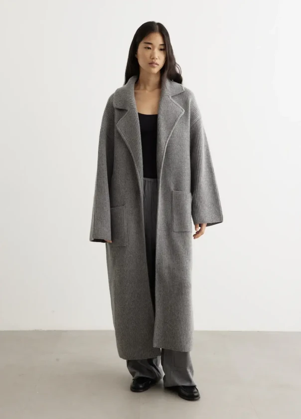 Toteme long grey cardigan