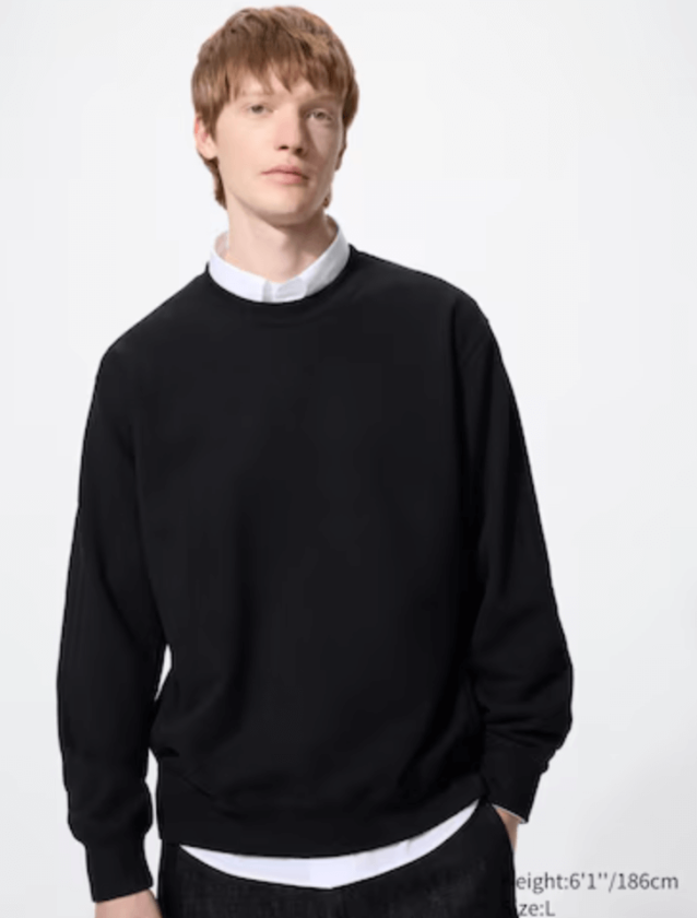 uniqlo black sweatshirt