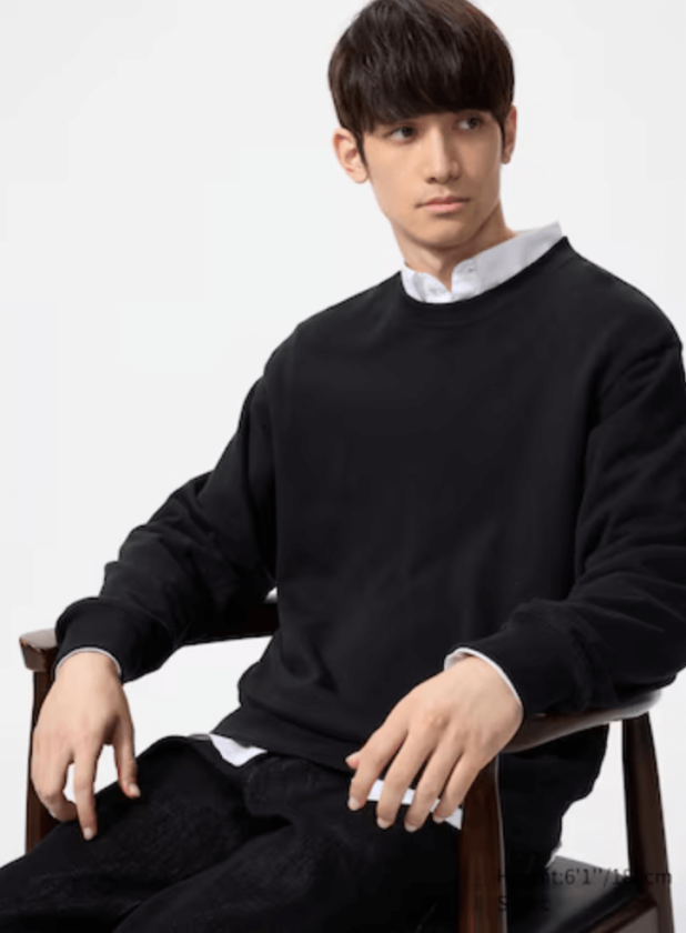 Uniqlo black sweatshirt jumper