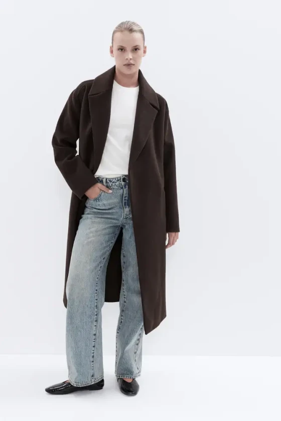 Unison label brown coat