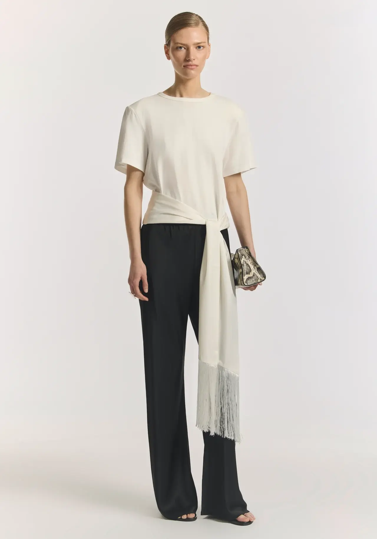 Viktoria and woods diadem cream scarf