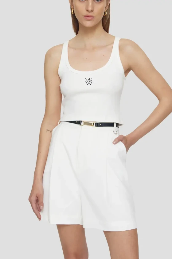Viktoria & Woods white tailored shorts
