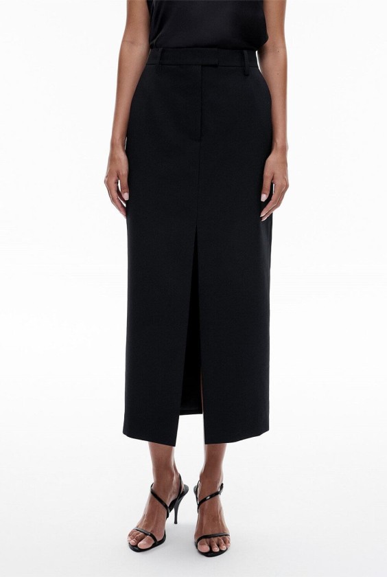 Witchery black tailored pencil skirt