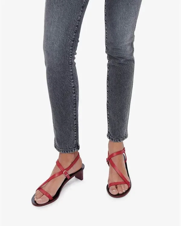 Anine Bing red strappy sandals